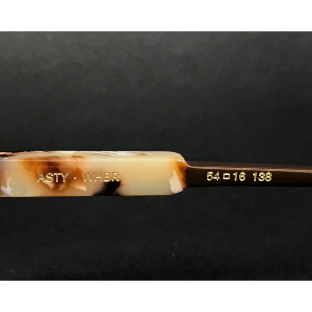 Etnia Barcelona Eyeglasses Frames ASTY WHBR White Brown Butterfly 54-16-138
